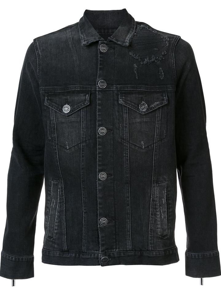 En Noir 'dirty Denim Trucker' Jacket