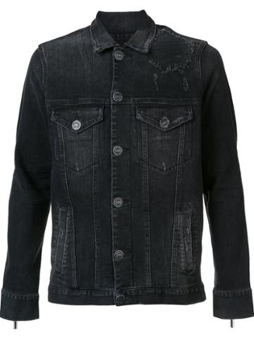 En Noir 'dirty Denim Trucker' Jacket