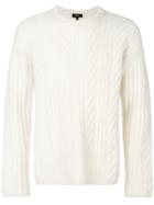 Theory Cable-knit Jumper - White