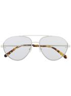 Stella Mccartney Eyewear Aviator Frame Sunglasses - White