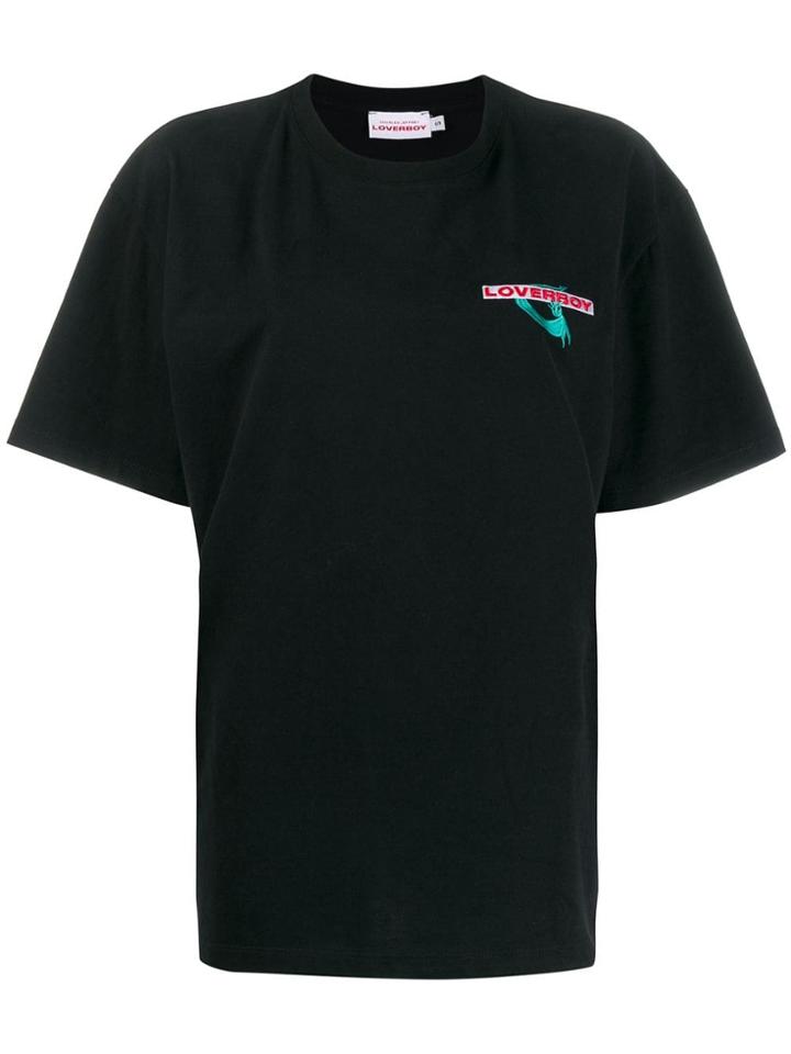 Charles Jeffrey Loverboy T-shirt With Panting Detail - Black