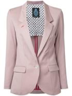 Guild Prime Single Breasted Blazer, Women's, Size: 36, Pink/purple, Polyester/polyurethane/rayon