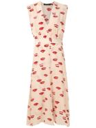 Andrea Marques Printed Silk Dress - Neutrals