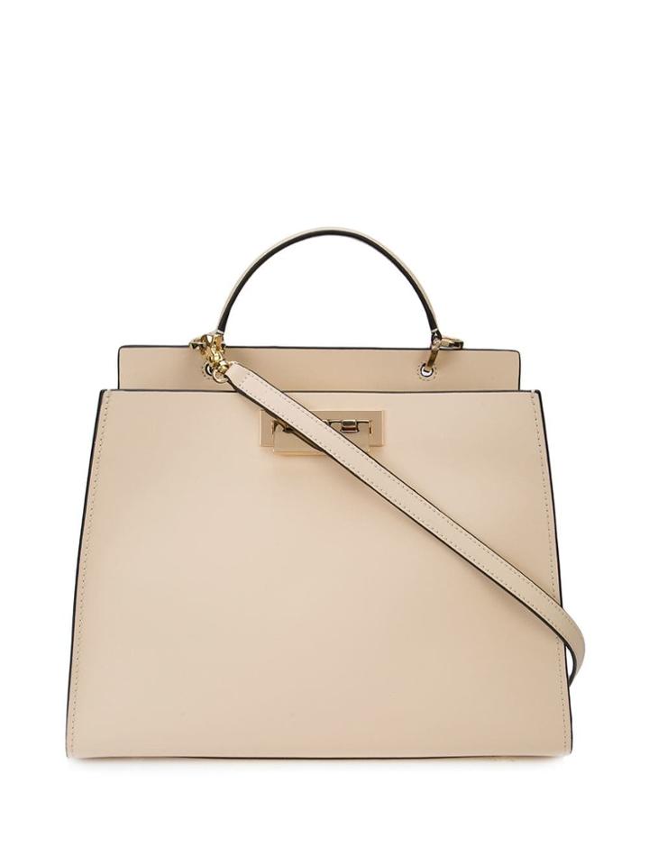 Zac Zac Posen Earthette Double Compartment Satchel - White