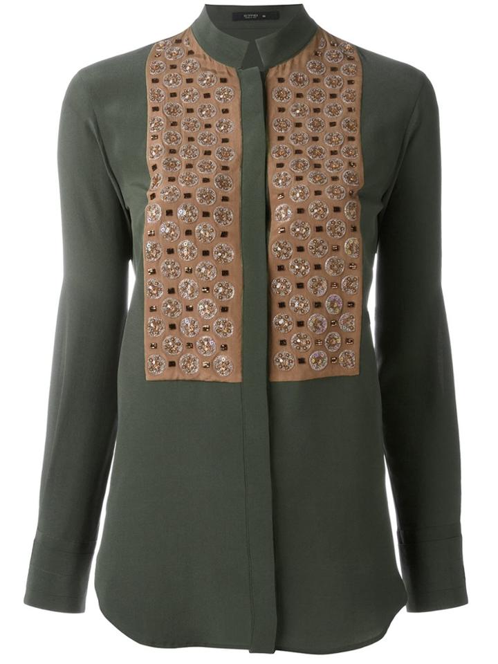 Etro Panelled Shirt - Green