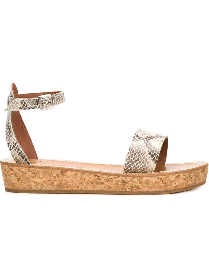 K. Jacques Python Effect Sandals