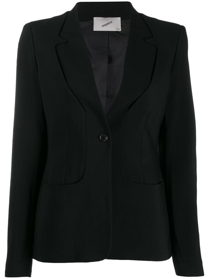 Coperni Fitted Buttoned Blazer - Black