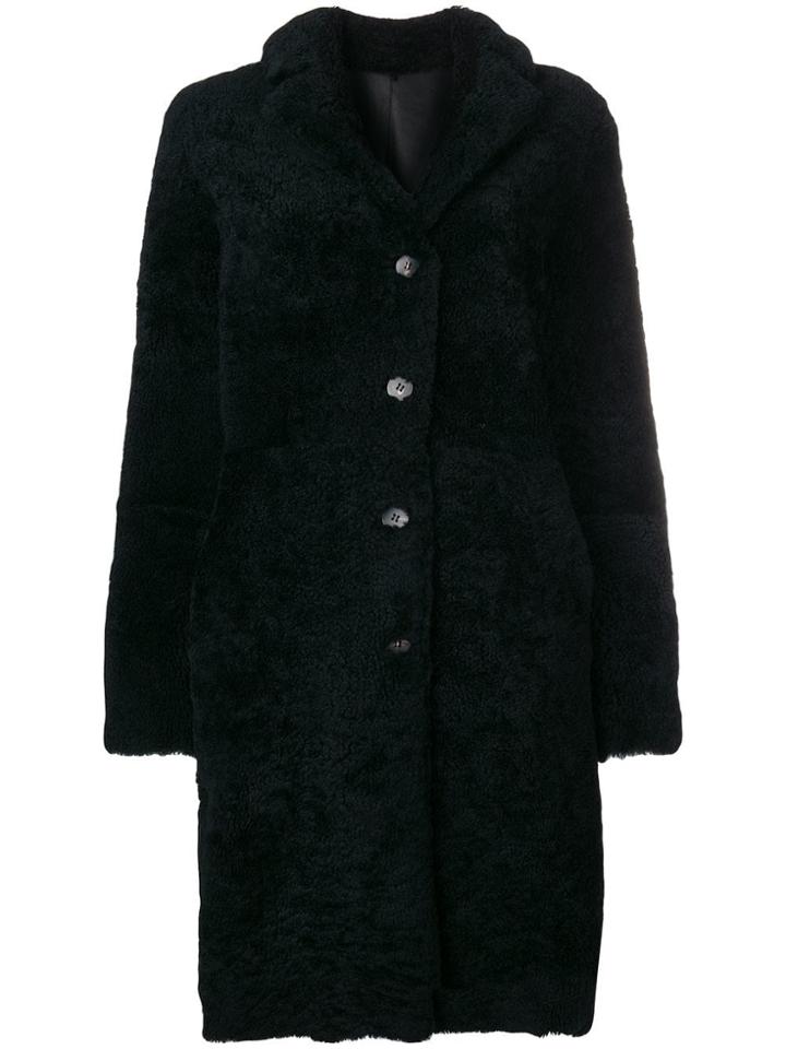 Giorgio Brato Shearling Coat - Black