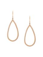 Eva Fehren 18k Rose Gold Earrings With Bevel Detail - Rosegld