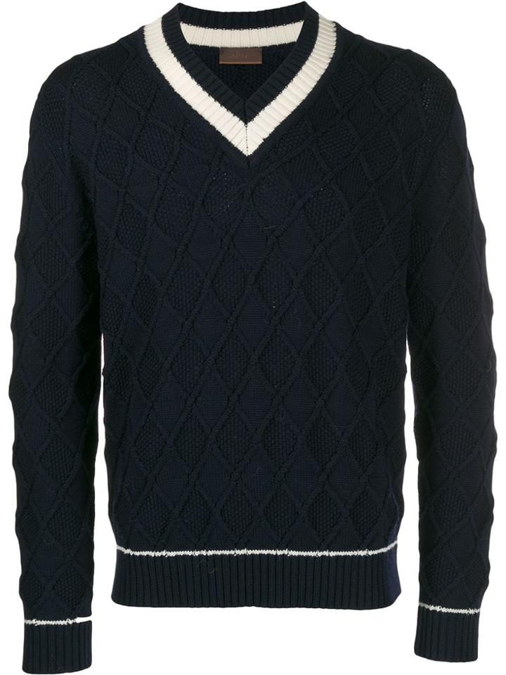 Altea V-neck Jumper - Blue