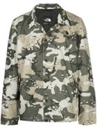 The North Face Camouflage Print Jacket - Green
