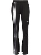 Adidas Flared Three-stripe Track Pants - Black