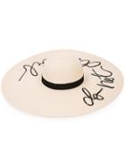 Eugenia Kim - Embroidered Sequin Hat - Women - Paper/polyester/polyurethane - One Size, Nude/neutrals, Paper/polyester/polyurethane
