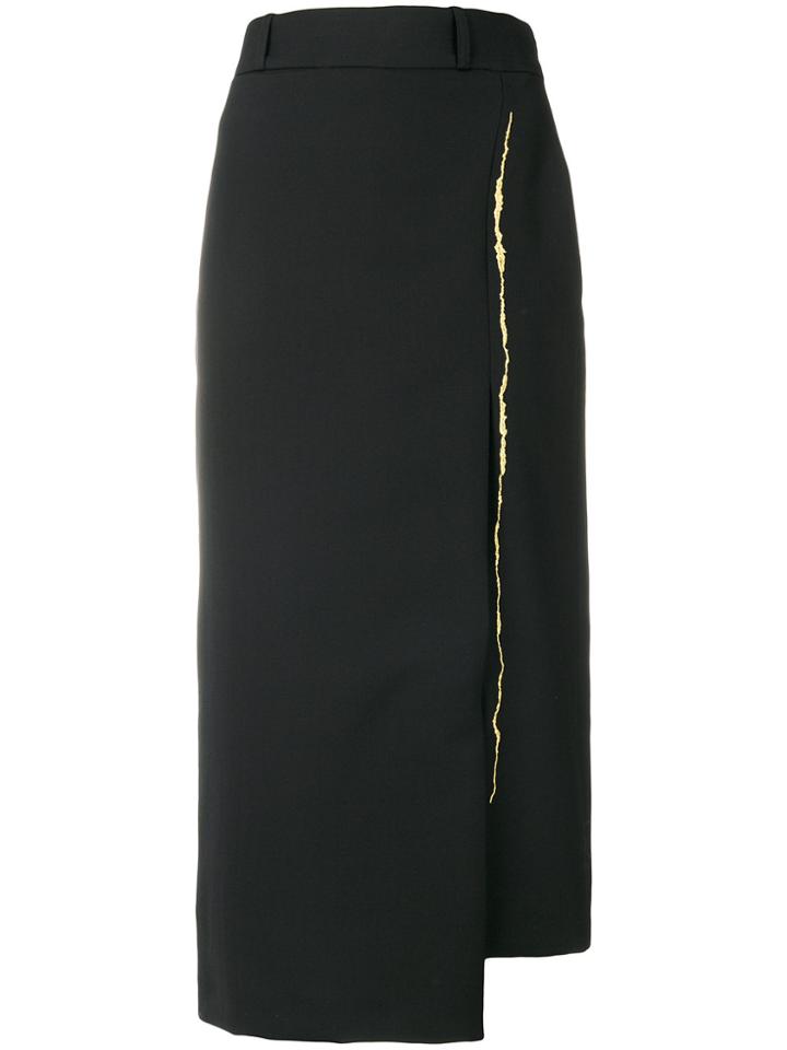 Haider Ackermann Asymmetrical Mid-length Skirt - Black