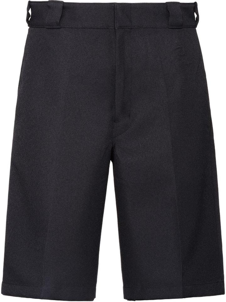 Prada Gabardine Bermuda Shorts - Black