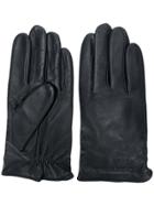 Emporio Armani Leather Gloves - Blue