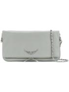 Zadig & Voltaire Foldover Crossbody Bag - Grey