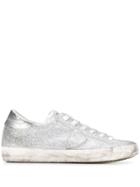 Philippe Model Paris Glitter Sneakers - Silver