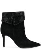 Lola Cruz Pointed Ankle Boots - Black