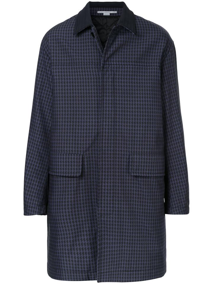 Stella Mccartney Houndstooth Coat - Blue