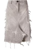 Uma Raquel Davidowicz 'vera' Skirt, Women's, Size: 42, Grey, Cotton/spandex/elastane