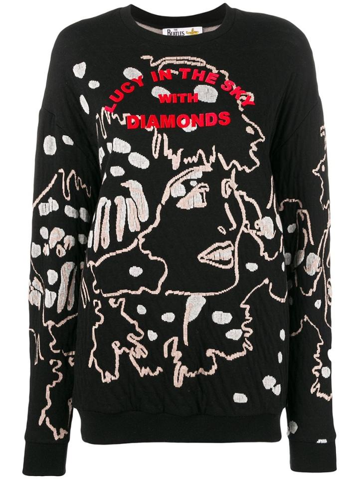 Stella Mccartney Lucy In The Sky With Diamonds Sweater - Black