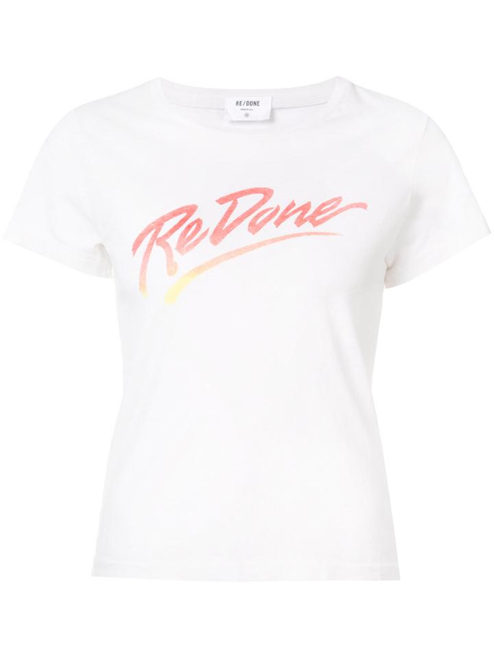 Re/done Logo T-shirt - White
