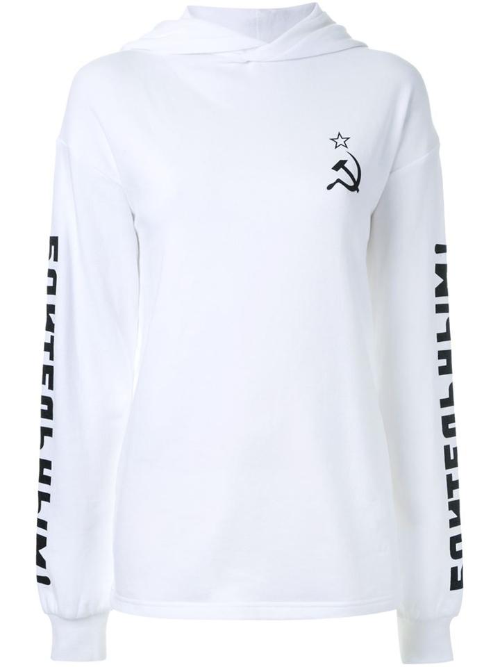 G.v.g.v. Sleeve Print Hoodie