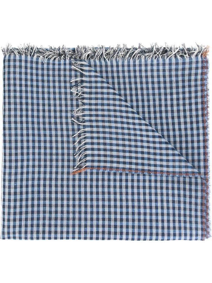 Massimo Alba Checked Scarf