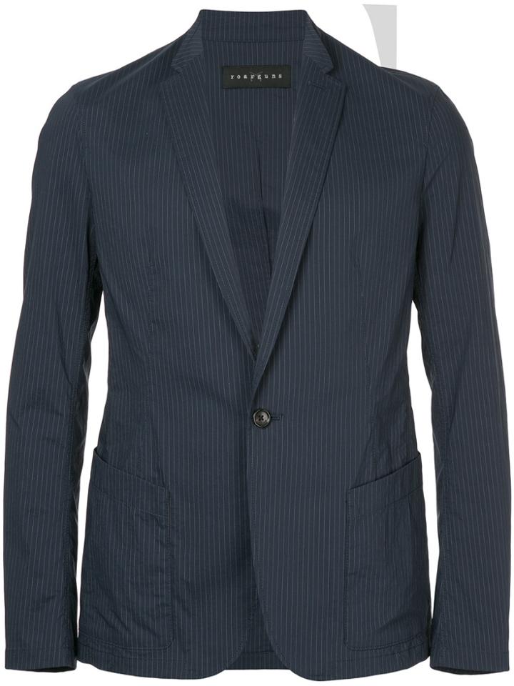Roar Pinstripe Blazer - Blue