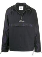 Daily Paper Logo Printed Wind Breaker - Black