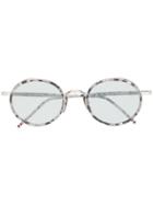 Thom Browne Eyewear Round Sunglasses - Grey