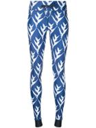 The Upside Day Lilies Print Leggings - Blue