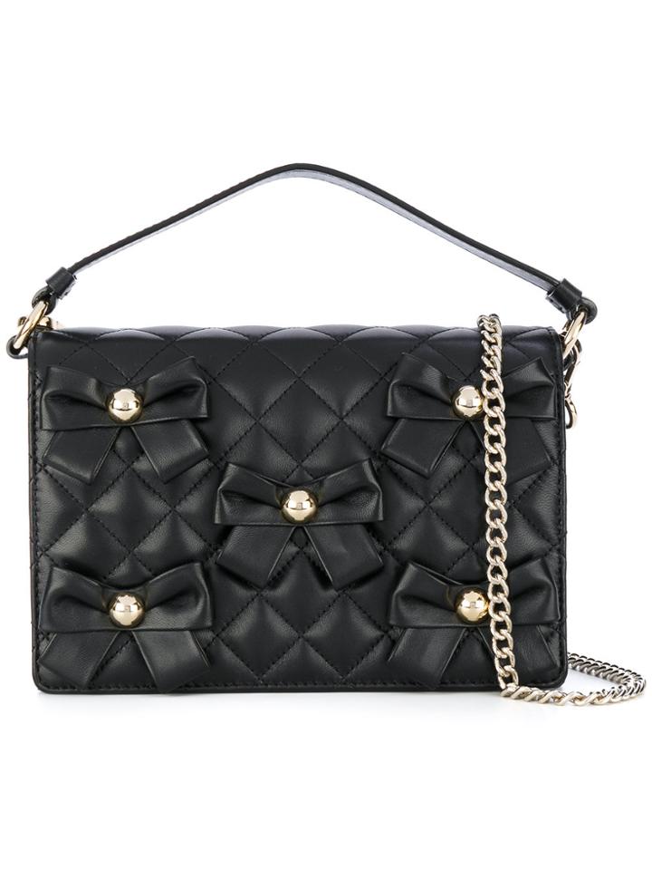 Boutique Moschino Bow Cross Body Bag - Black