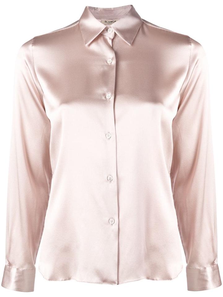 Blanca Classic Evening Shirt - Pink & Purple
