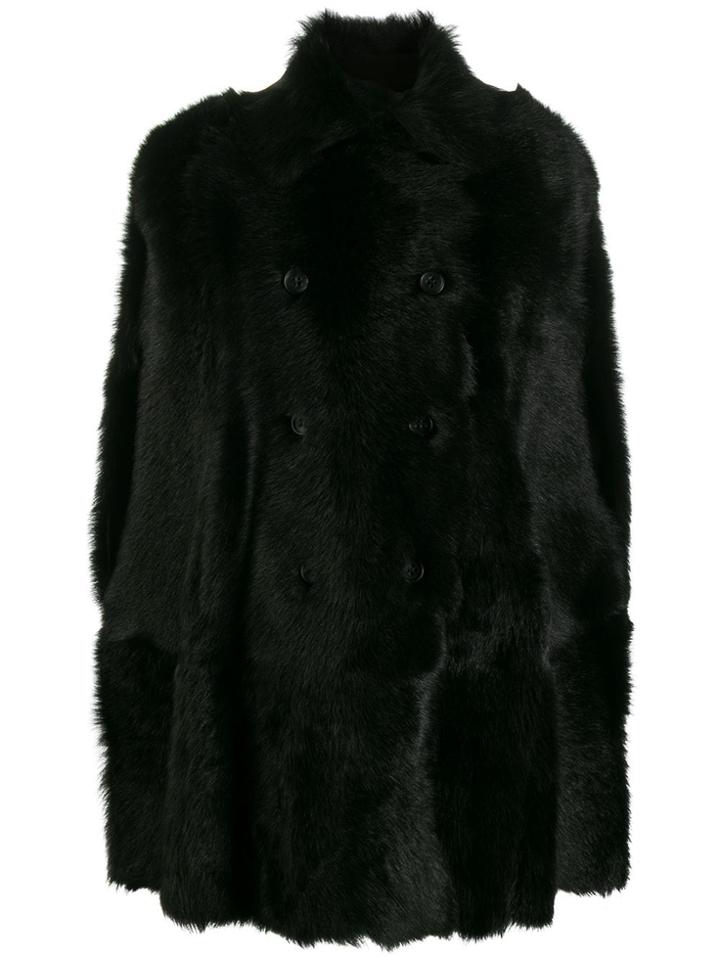 Red Valentino Single-breasted Coat - Black