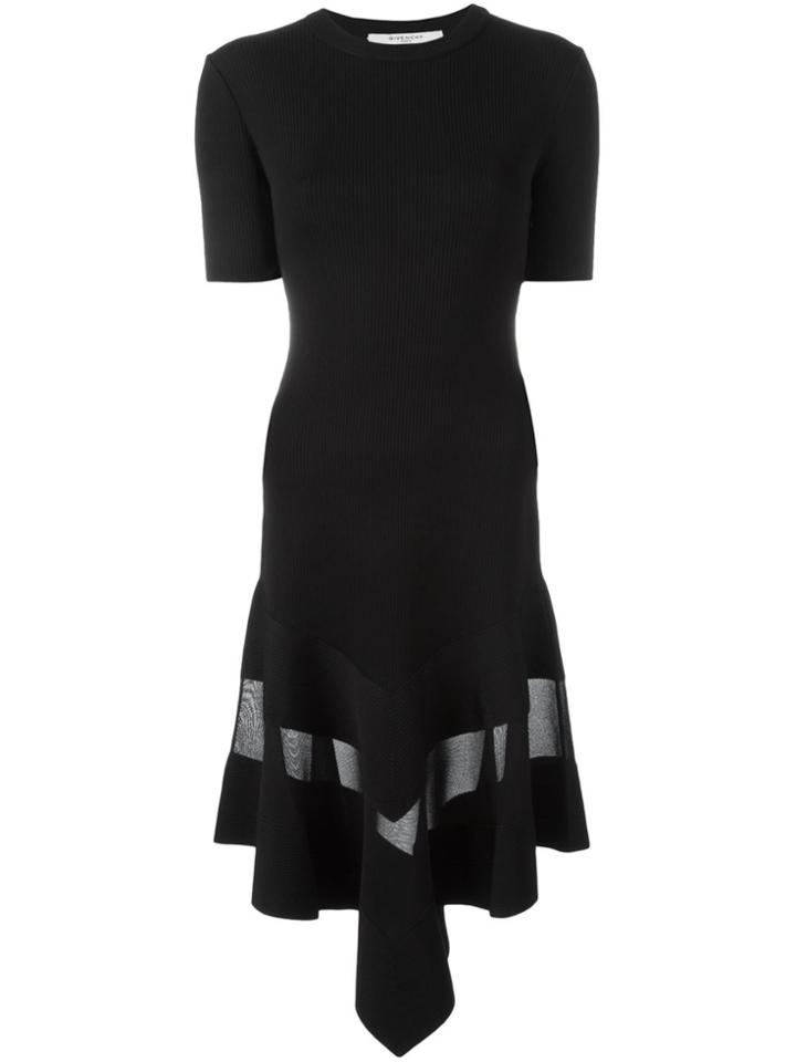 Givenchy Sheer Panel Dress - Black