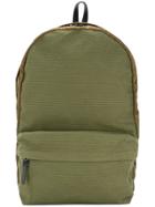Cabas Contrast Panel Backpack - Green
