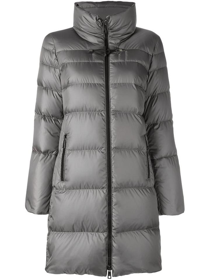 Fay Padded Coat, Women's, Size: Large, Grey, Polyester/polyamide/feather Down