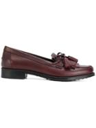 Tod's Fringed Tassel Loafers - Red