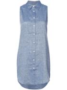 Onia - Kaylee Beach Tunic - Women - Cotton/linen/flax - Xl, Blue, Cotton/linen/flax