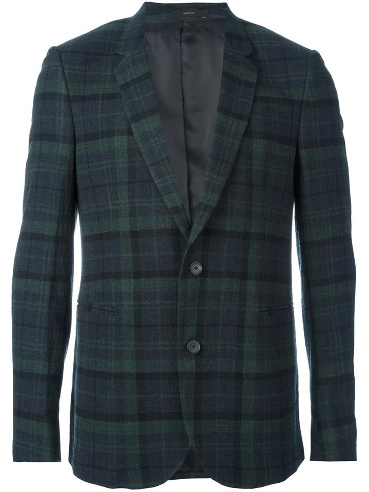 Paul Smith Plaid Single Breasted Blazer