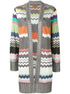 Missoni - Zig-zag Open Cardigan - Women - Polyester/cupro/viscose - 46, Polyester/cupro/viscose