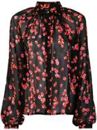Giambattista Valli Floral Print Shirt - Black