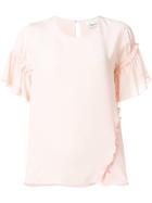 3.1 Phillip Lim Frill-sleeve T-shirt - Pink