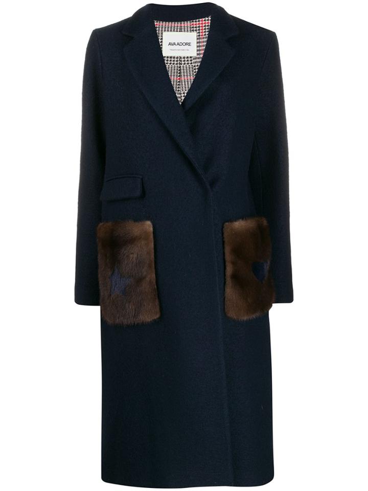 Ava Adore Tahiti Fitted Coat - Blue