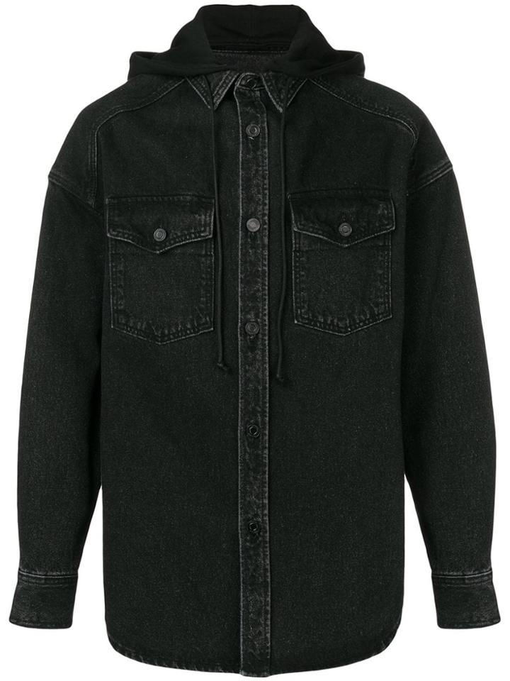 Juun.j Denim Overshirt - Black