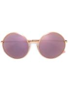 Dolce & Gabbana Round Frame Sunglasses, Women's, Pink/purple, Metal