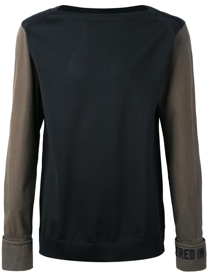 Juun.j Slogan Cuff And Neck T-shirt, Men's, Size: 46, Black, Polyethylene/cotton