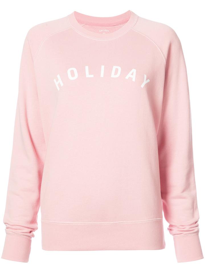 Holiday - 'holiday' Sweater - Women - Cotton - L, Pink/purple, Cotton